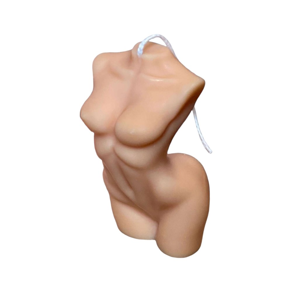 4" Natural Black Ice Scented Dimensional Female Form Candle