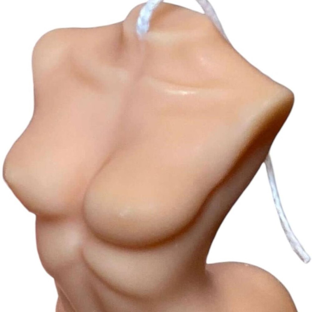 4" Natural Black Ice Scented Dimensional Female Form Candle