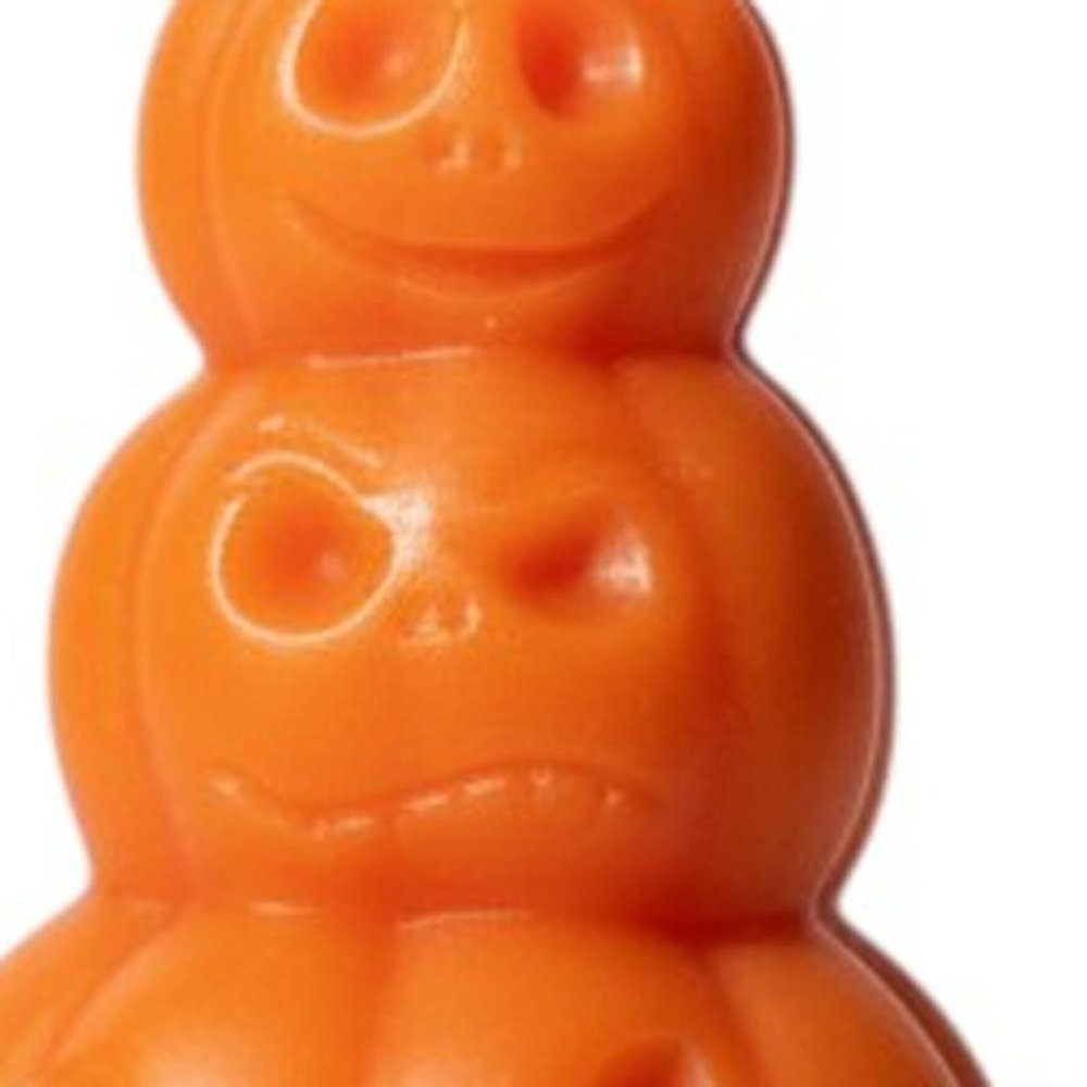 3" Orange Unscented Dimensional Pumpkin Candle Novelty Novelty