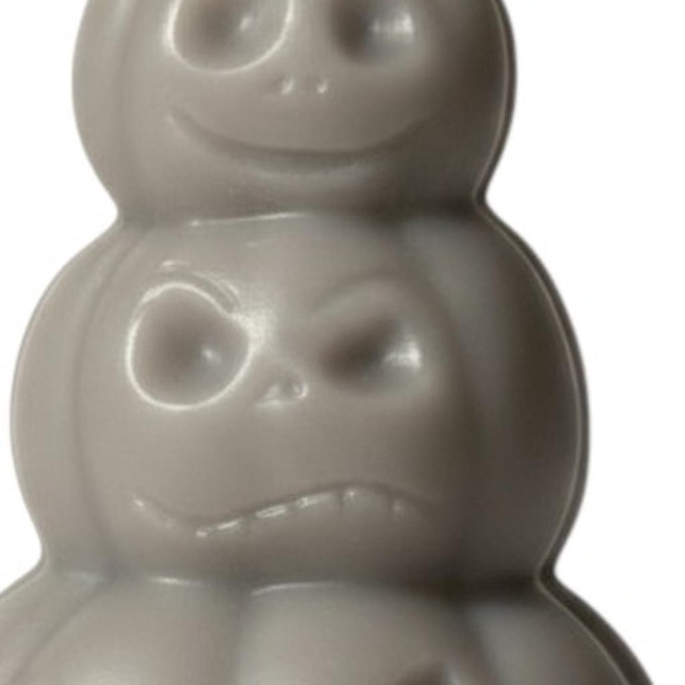 3" Gray Pumpkin And Apple Scented Dimensional Pumpkin Candle Novelty Novelty