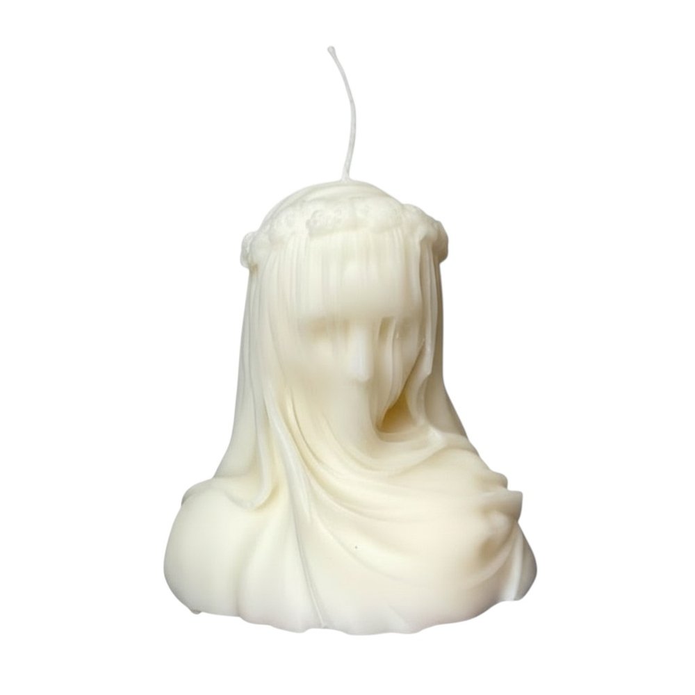 6" Ivory Vanilla Scented Dimensional Lady Candle Novelty Novelty