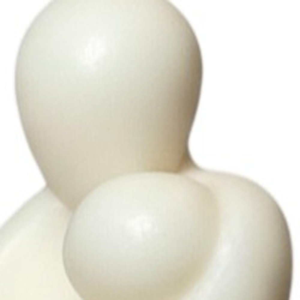 2" White Creamy Vanilla Scented Mother And Child Dimensional Candle
