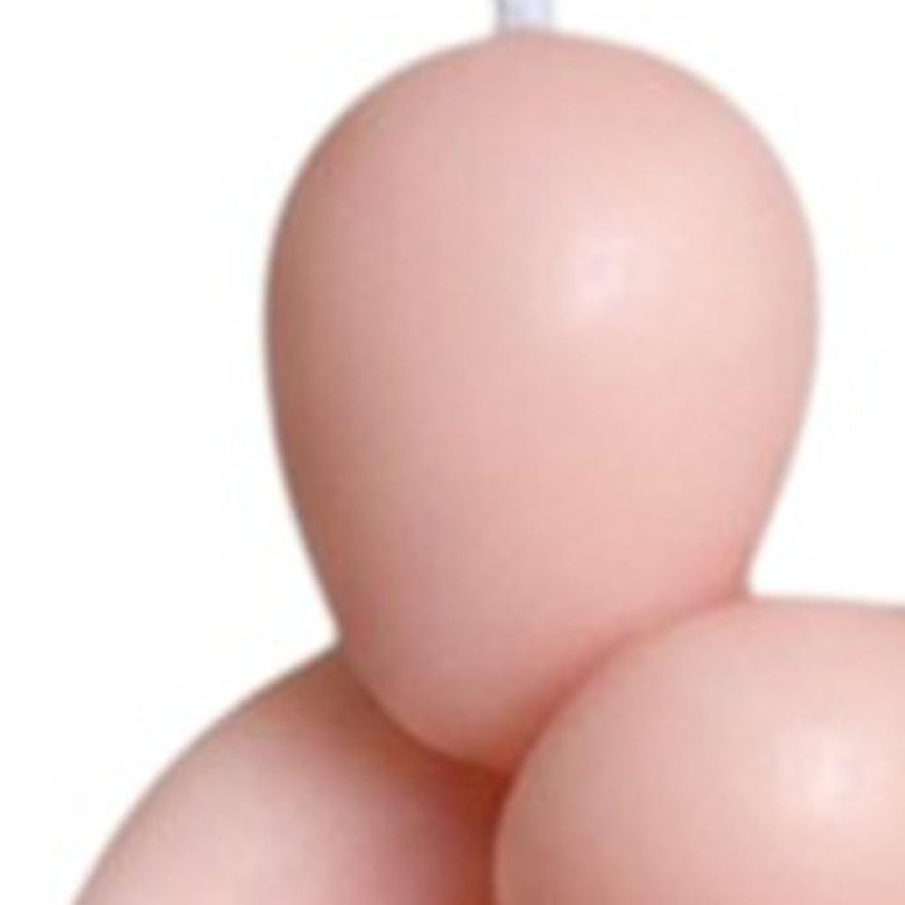 2" Peach Unscented Mother And Child Dimensional Candle