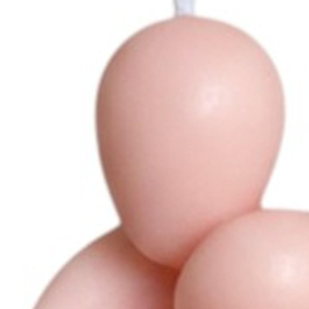 2" Peach Creamy Vanilla Scented Mother And Child Dimensional Candle