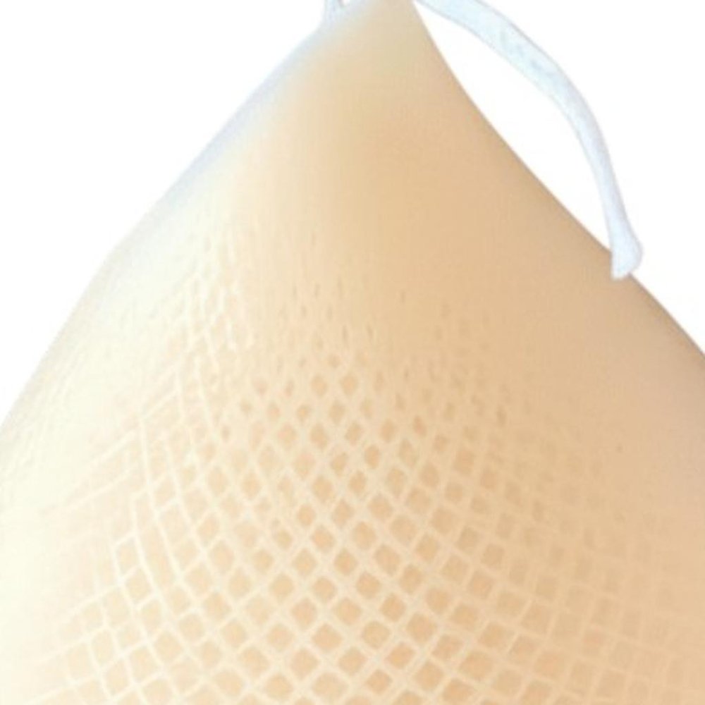 5" Peach Unscented Dimensional Teardrop Candle Novelty Novelty