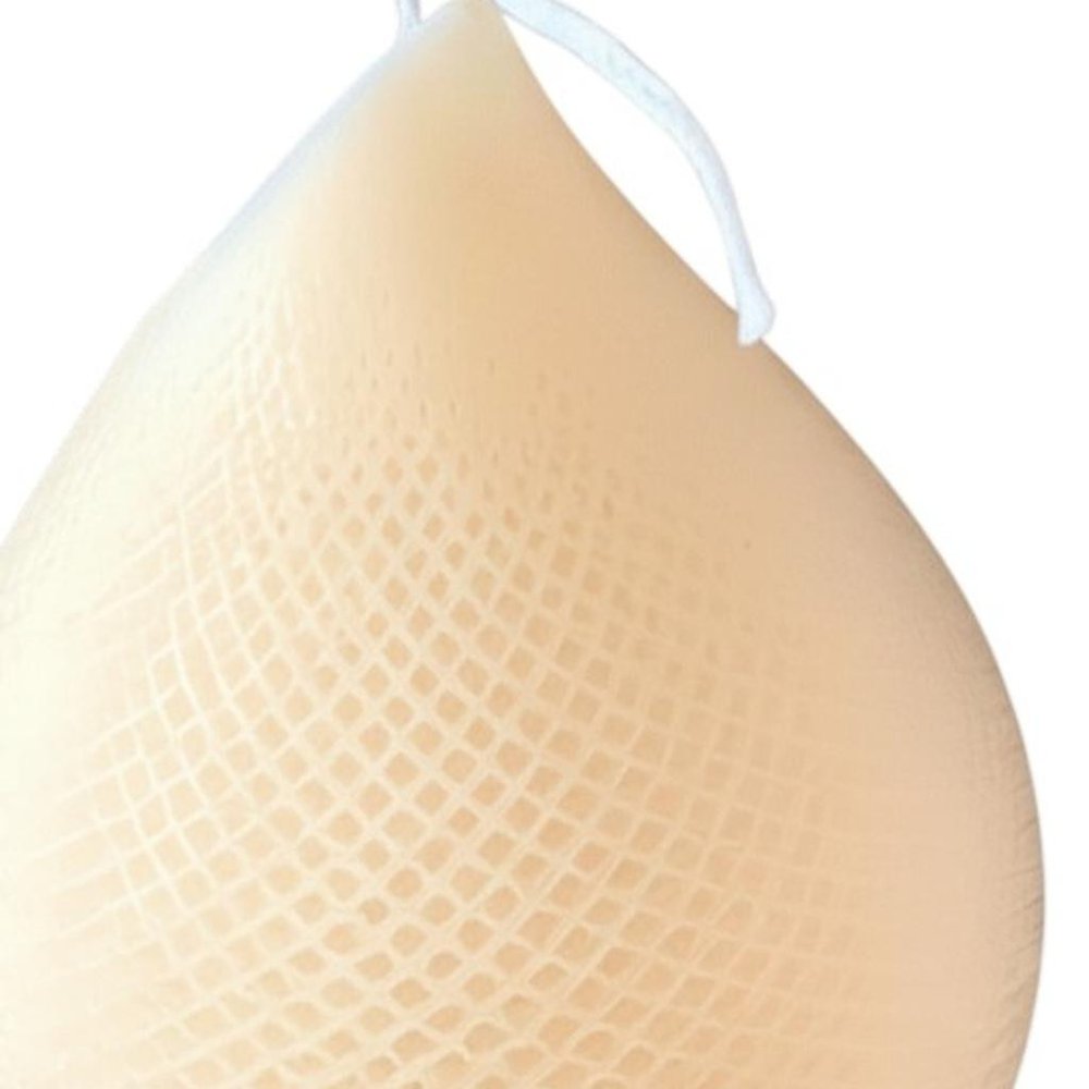 5" Peach Unscented Dimensional Teardrop Candle Novelty Novelty