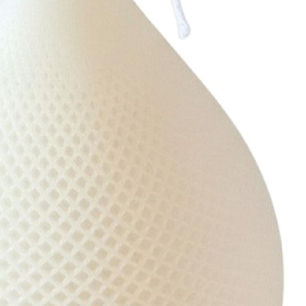 5" Ivory Black Ice Scented Dimensional Teardrop Candle Novelty Novelty