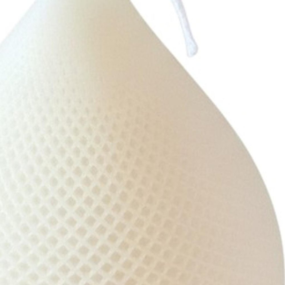 5" Ivory Black Ice Scented Dimensional Teardrop Candle Novelty Novelty