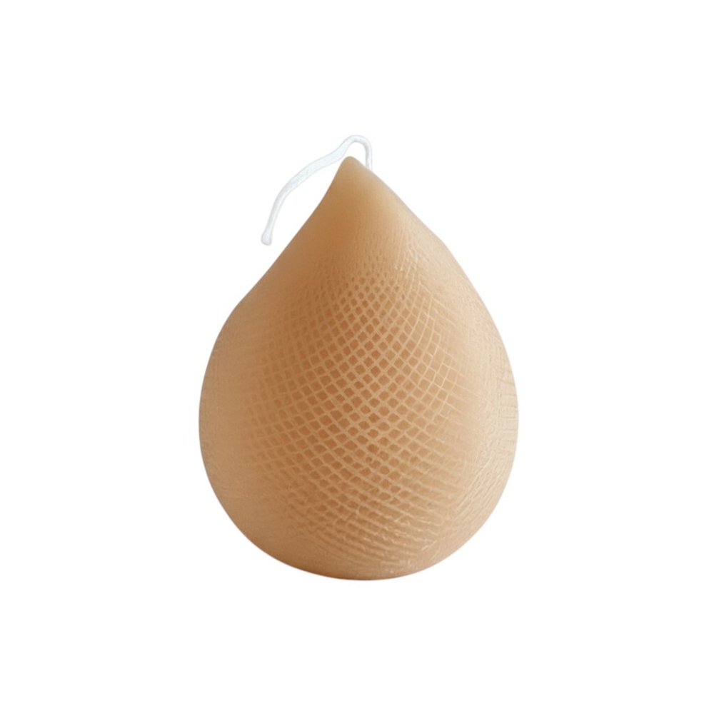 5" Brown Black Ice Scented Dimensional Teardrop Candle Novelty Novelty