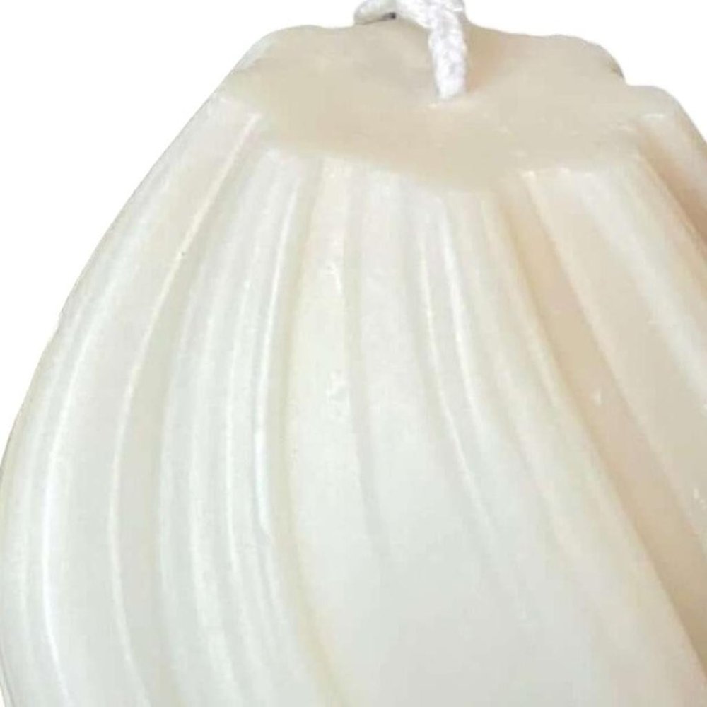2" Ivory Rose Petals Scented Candle Cylinder Pillar