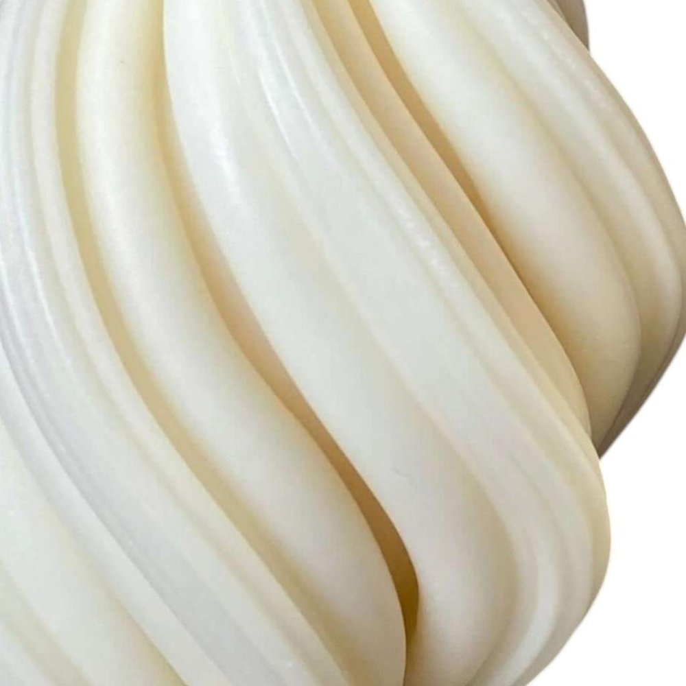 4" Ivory Rose Petals Scented Candle Cylinder Pillar