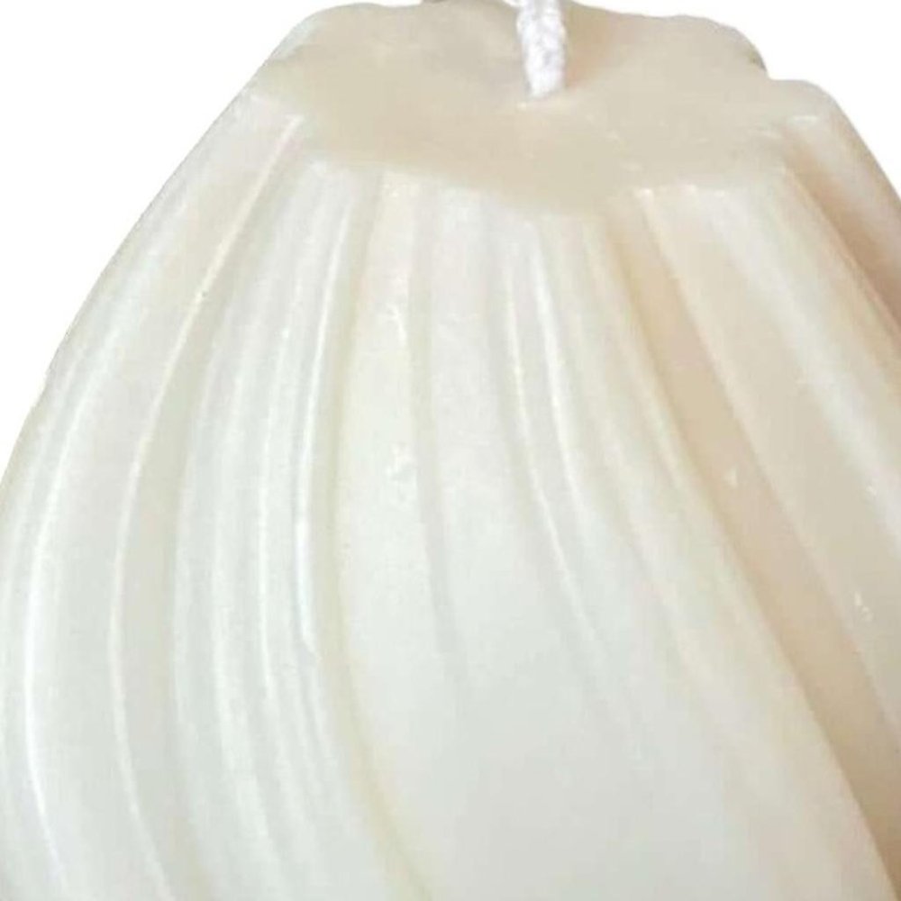 2" Ivory Rose Petals Scented Candle Cylinder Pillar