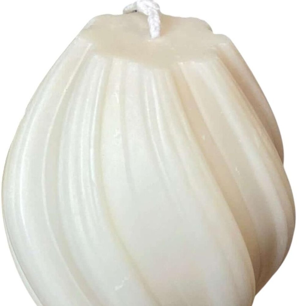 2" Ivory Rose Petals Scented Candle Cylinder Pillar