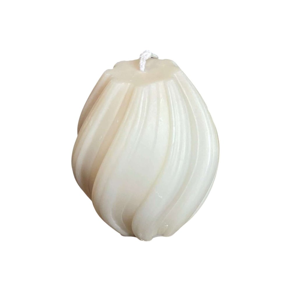 2" Ivory Rose Petals Scented Candle Cylinder Pillar