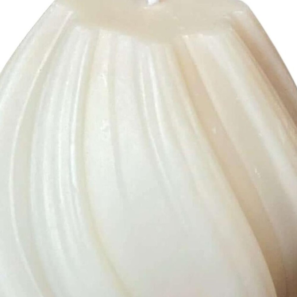 2" Ivory Rose Petals Scented Candle Cylinder Pillar
