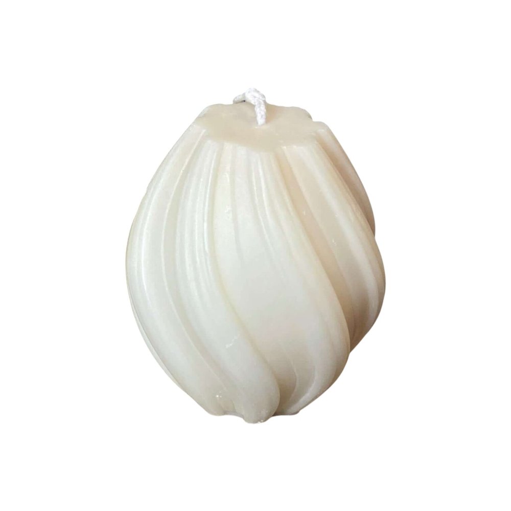 2" Ivory Rose Petals Scented Candle Cylinder Pillar