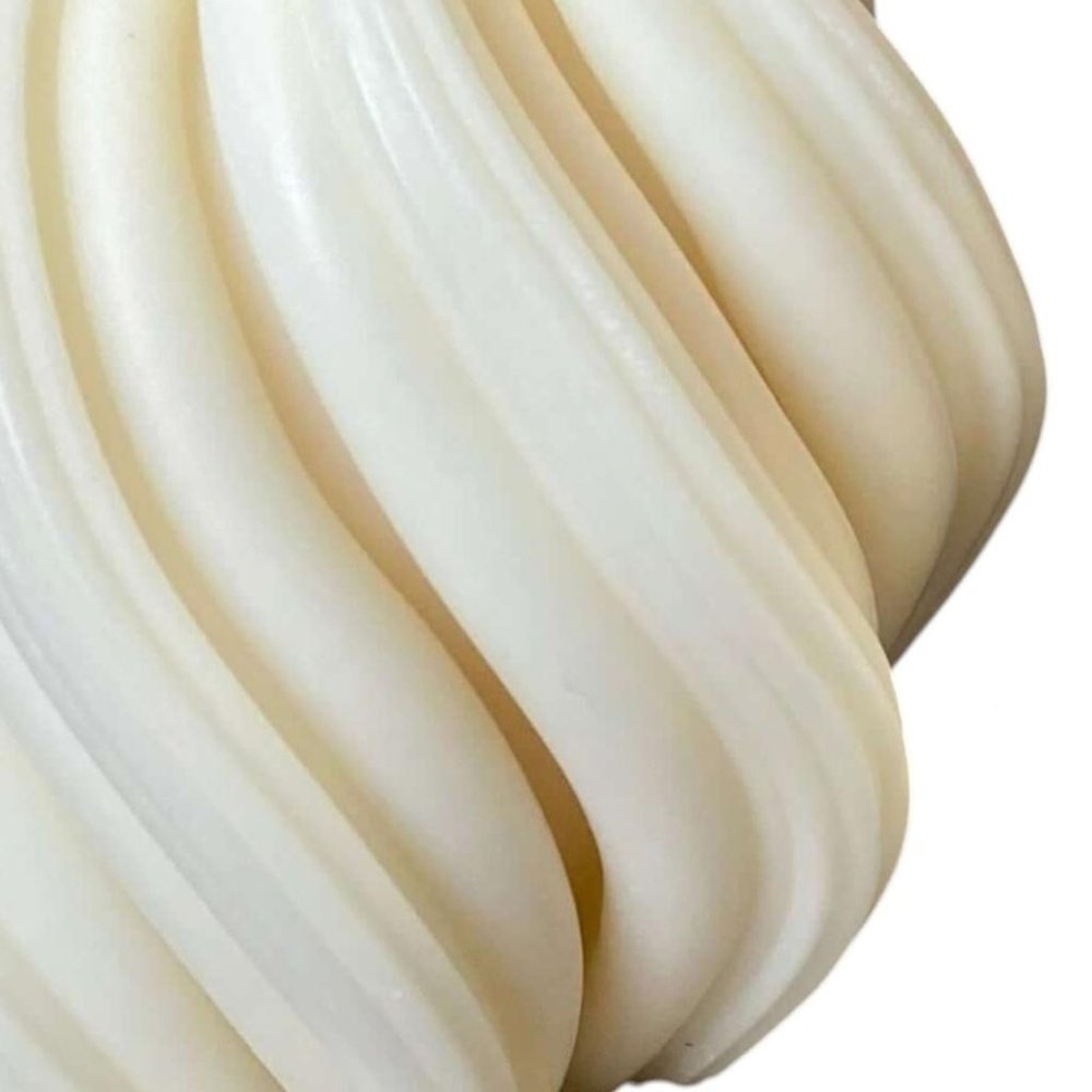 4" Ivory Rose Petals Scented Candle Cylinder Pillar