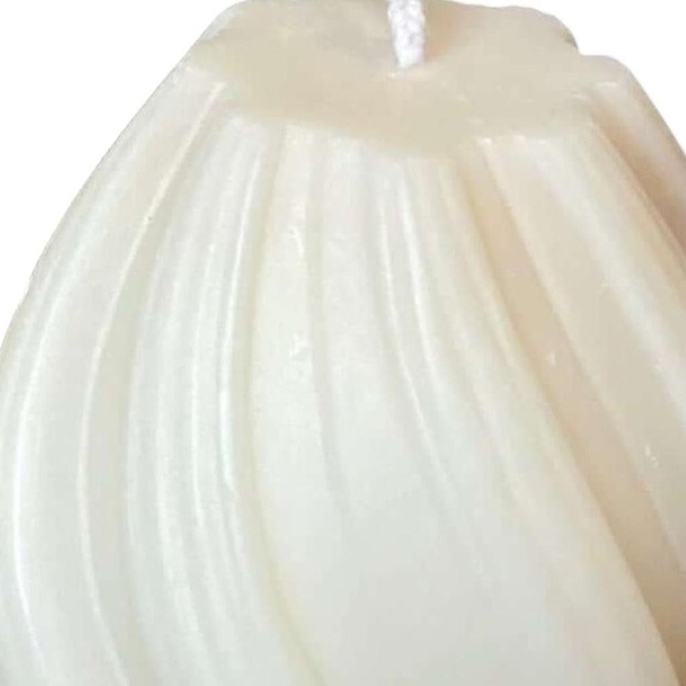 2" Ivory Rose Petals Scented Candle Cylinder Pillar