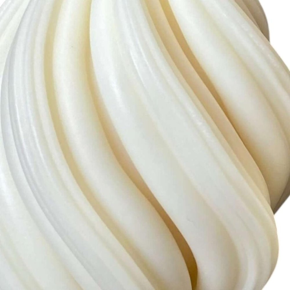 4" Ivory Rose Petals Scented Candle Cylinder Pillar