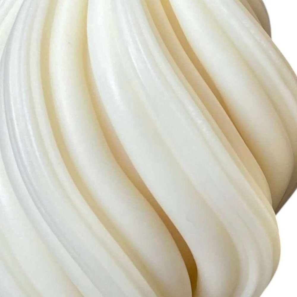 4" Ivory Rose Petals Scented Candle Cylinder Pillar