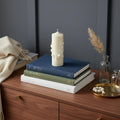 2" Ivory White Tea Scented Candle Round Pillar