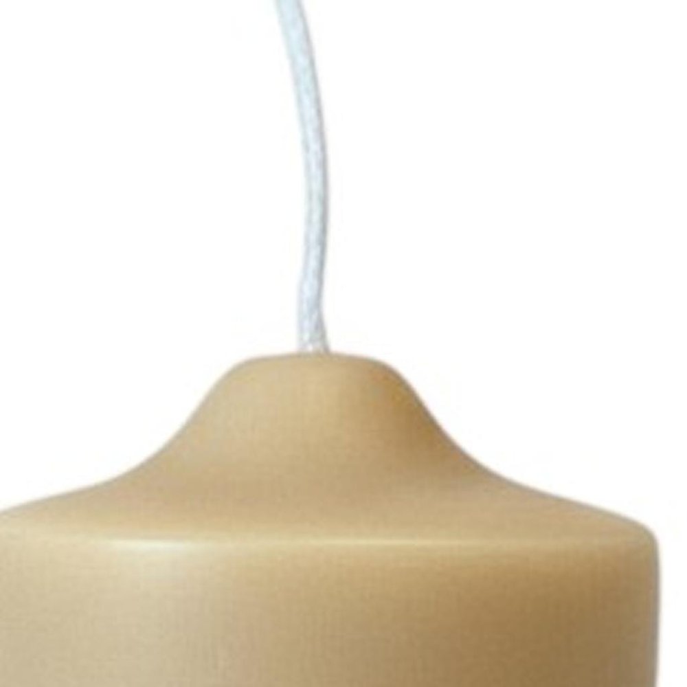 2" Almond Unscented Candle Round Pillar