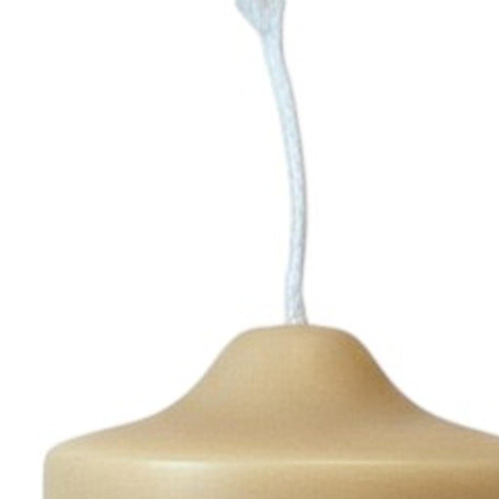 2" Almond White Tea Scented Candle Round Pillar