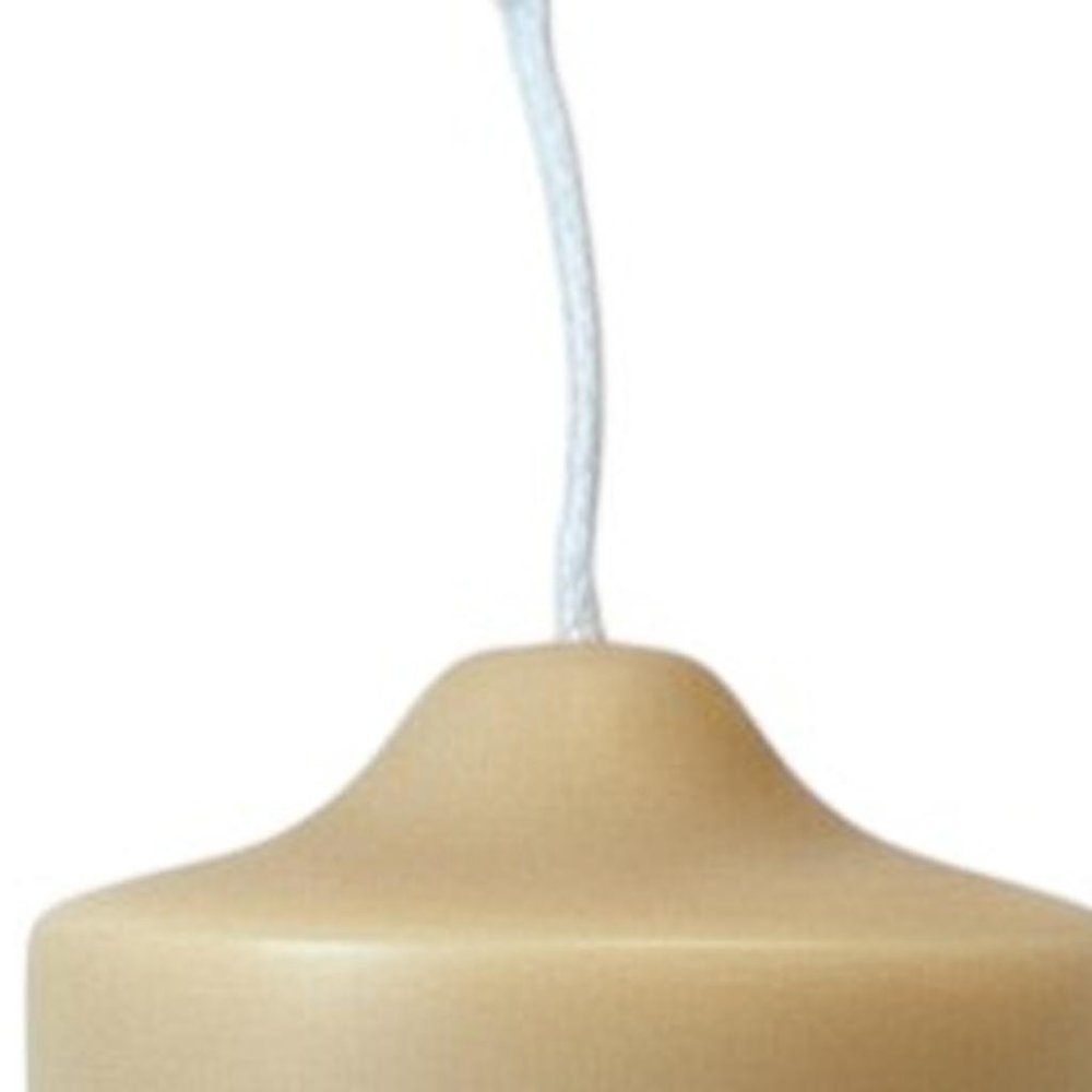 2" Almond White Tea Scented Candle Round Pillar