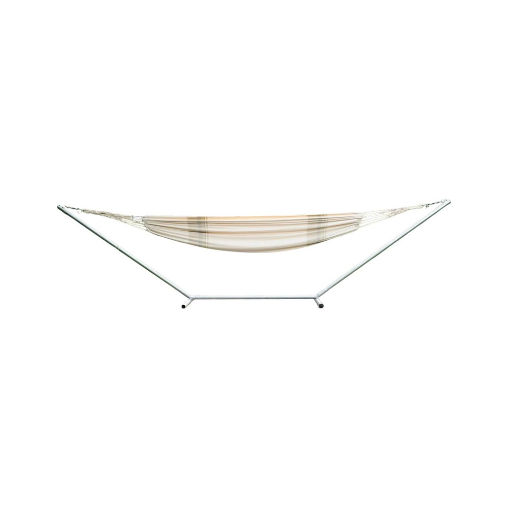 Off White Striped Single Spreader Bar Hammock