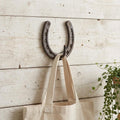 4" Antiqued Bronze Cast Iron Horseshoe Wall Hook