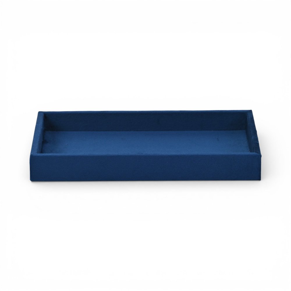 9" Blue Velvet Handmade Trinket Tray