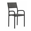 Smoky Black And Black Office Chair on a white background