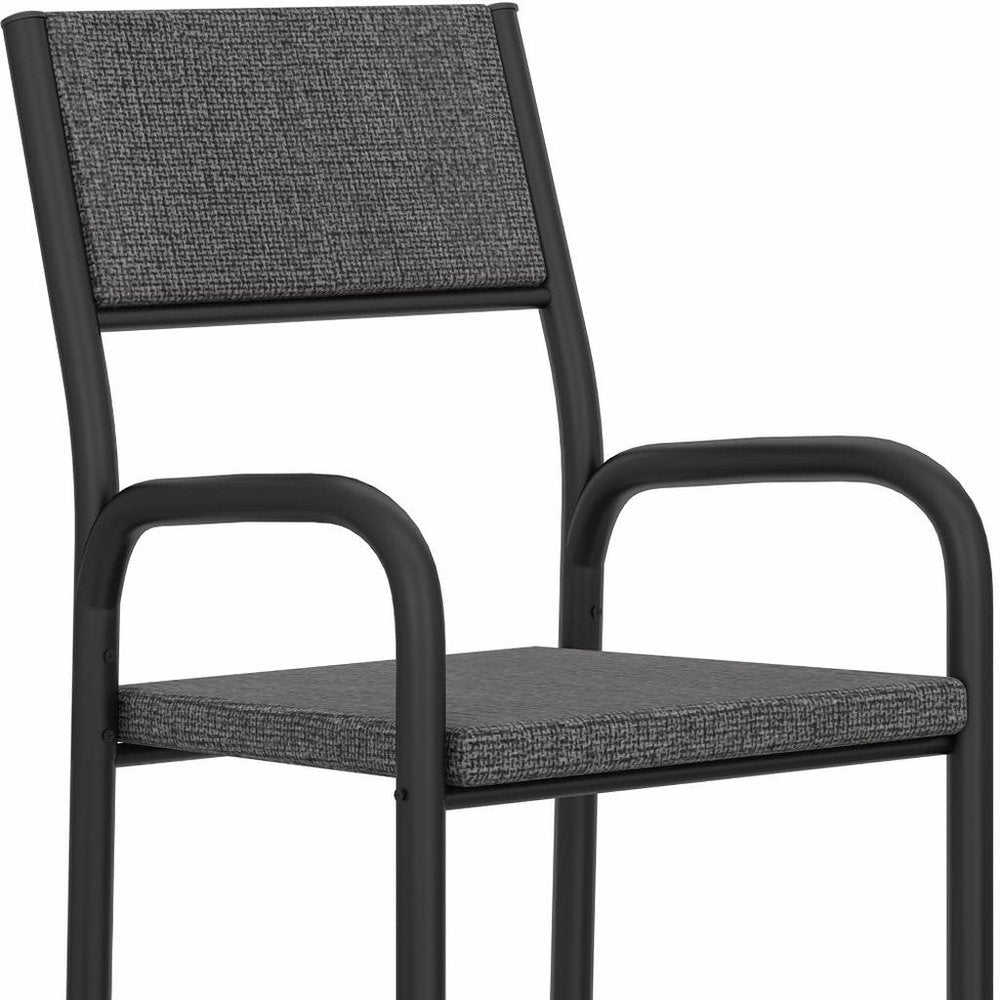 Smoky Black And Black Office Chair on a white background