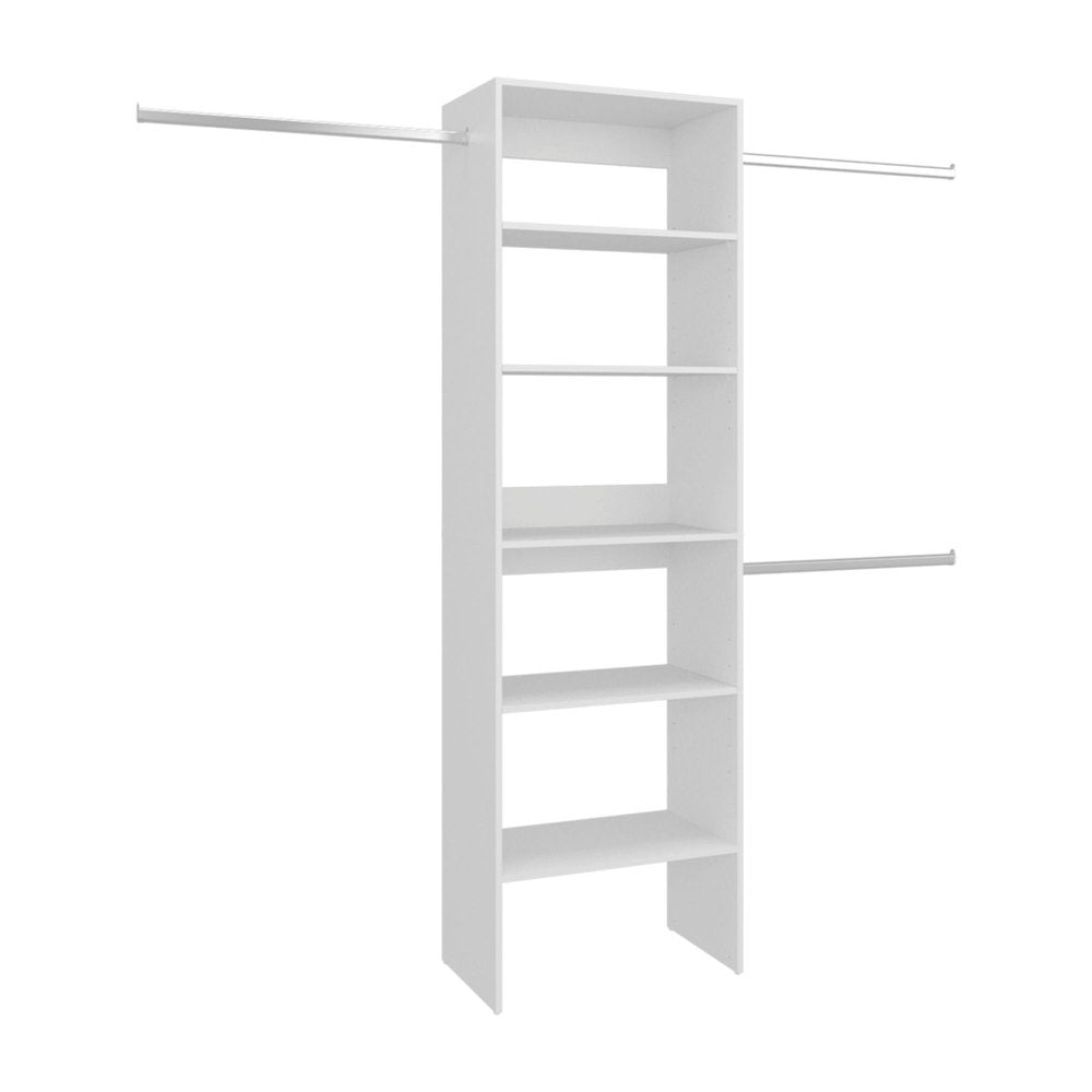 Two Piece White Bedroom Set - with Armoire