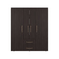 Two Piece Brown Bedroom Set on a white background