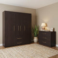 Two Piece Brown Bedroom Set