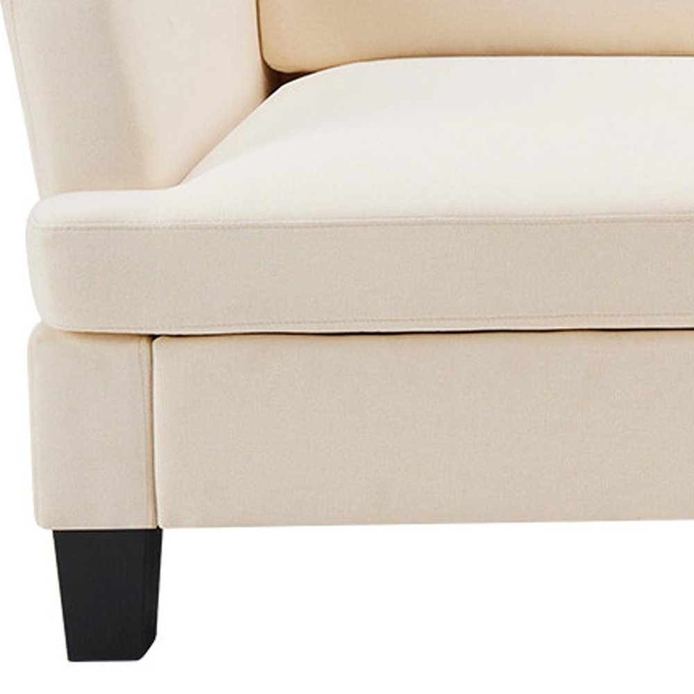 84" Beige Linen Sofa
