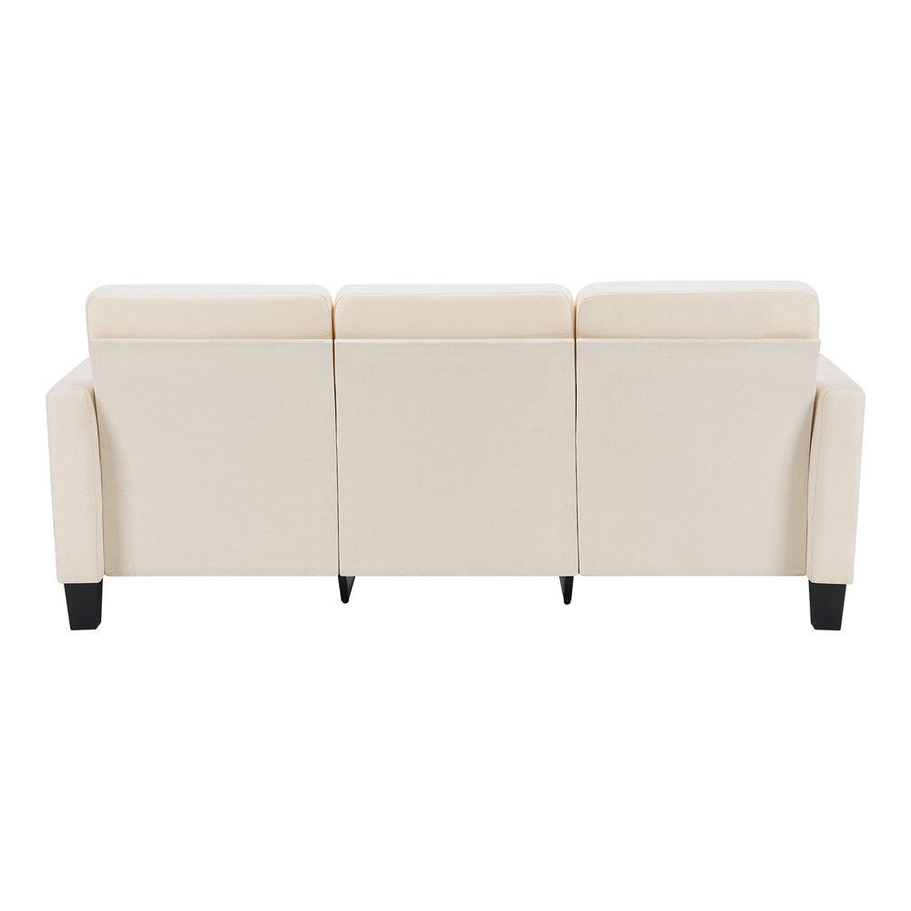 84" Beige Linen Sofa