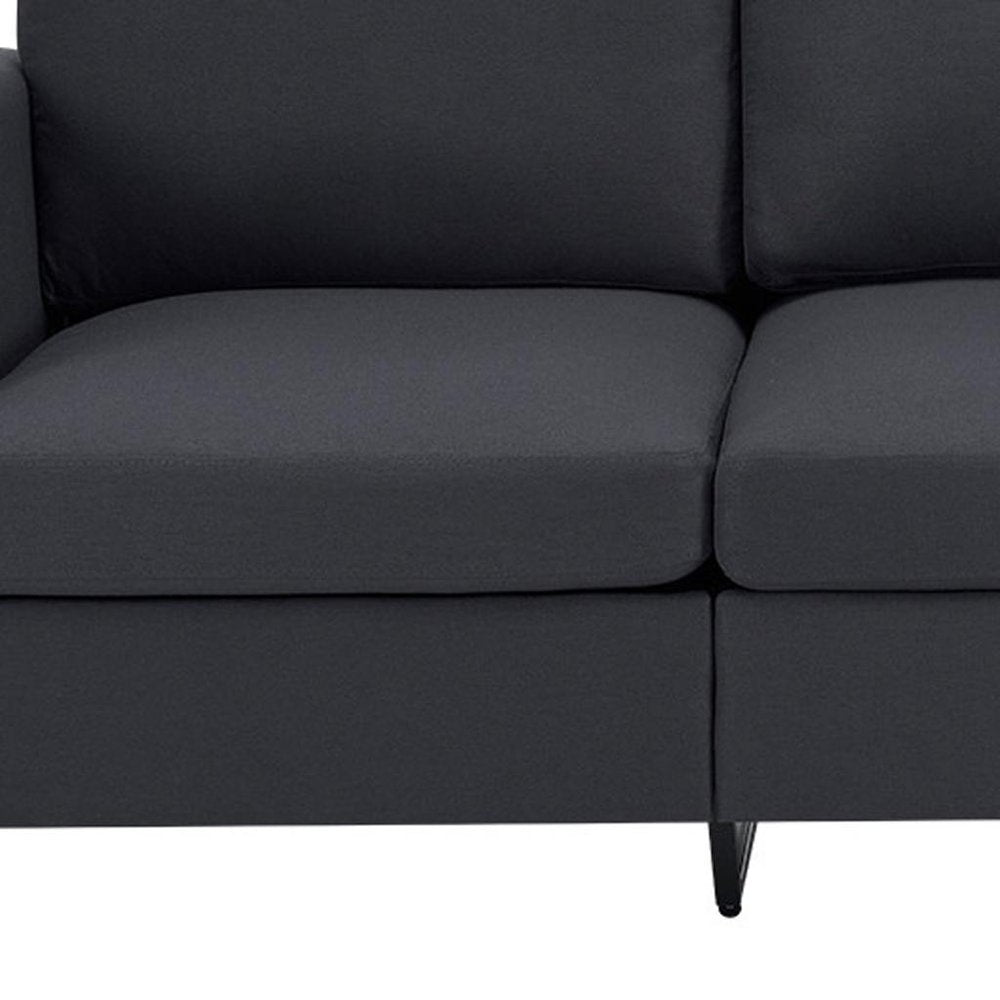 84" Beige Linen Sofa