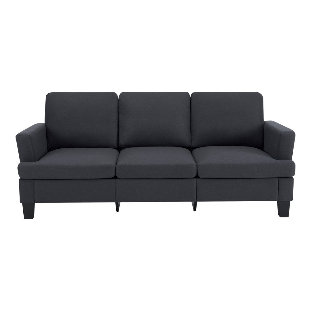84" Beige Linen Sofa