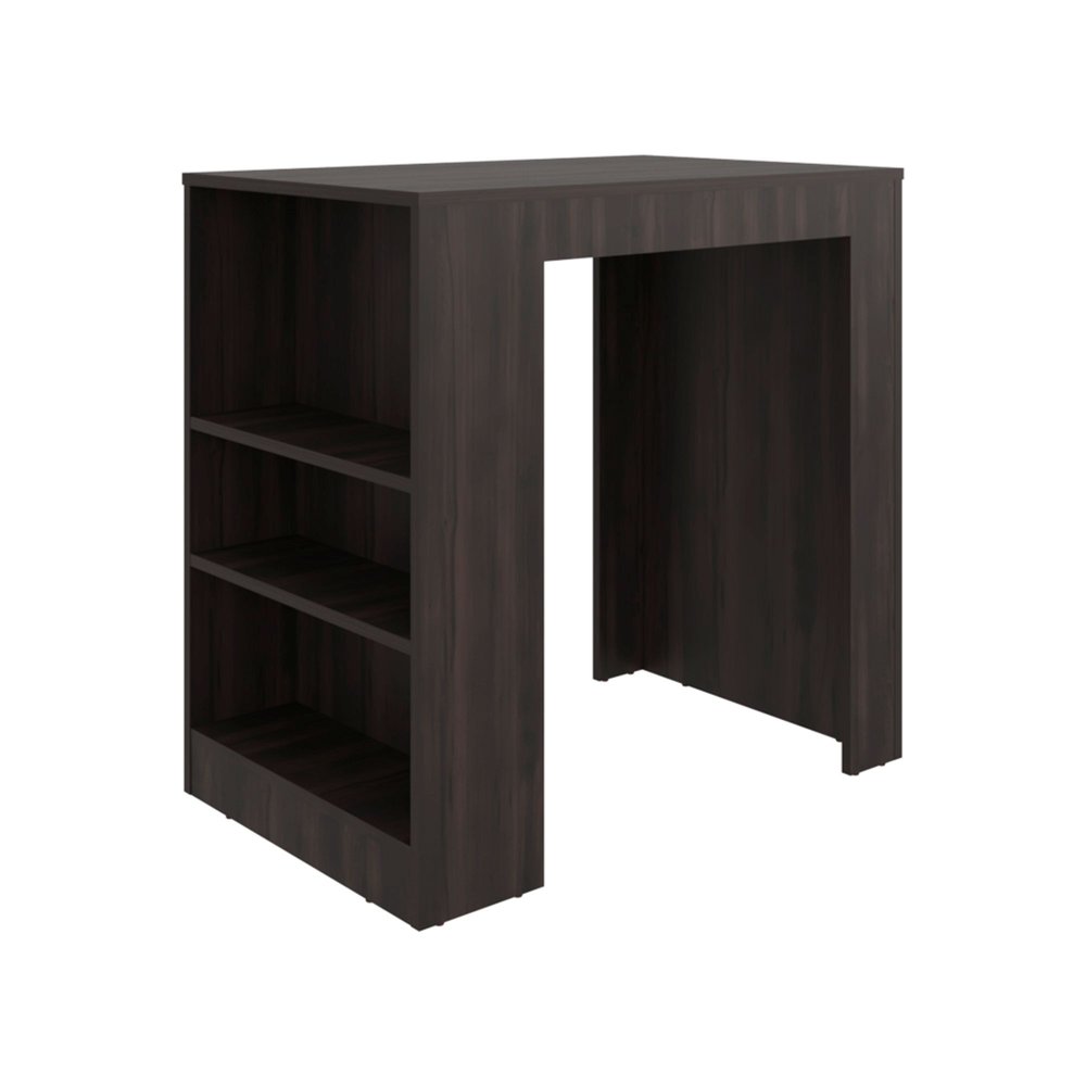 36" Brown Wood Kitchen Island