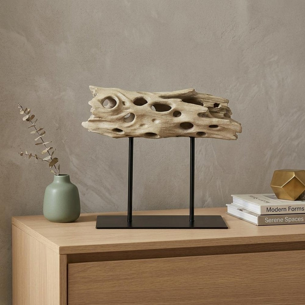 10" Brown Resin Tabletop Sculpture. Sculpture in brown resin.