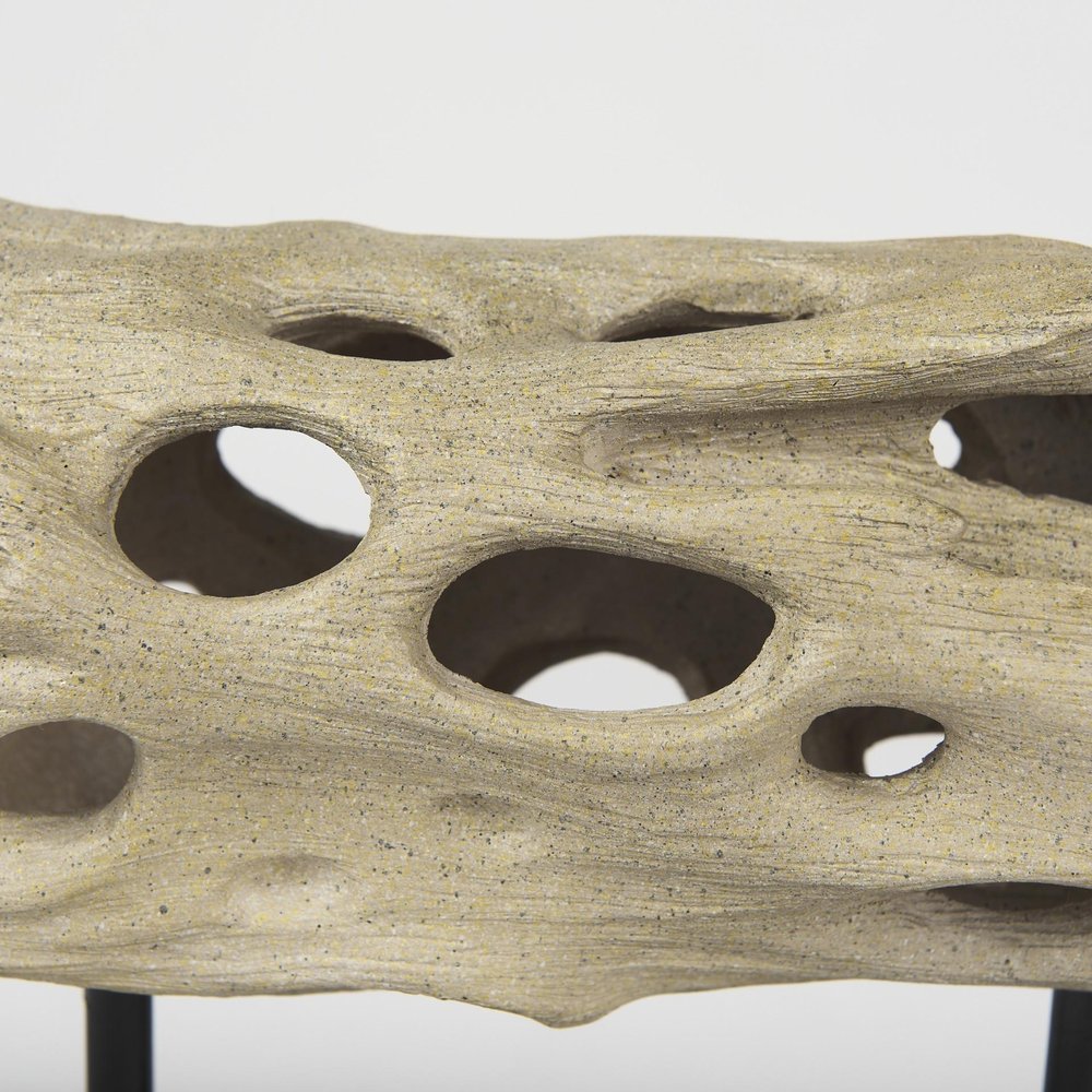 10" Brown Resin Tabletop Sculpture. Sculpture in brown resin.