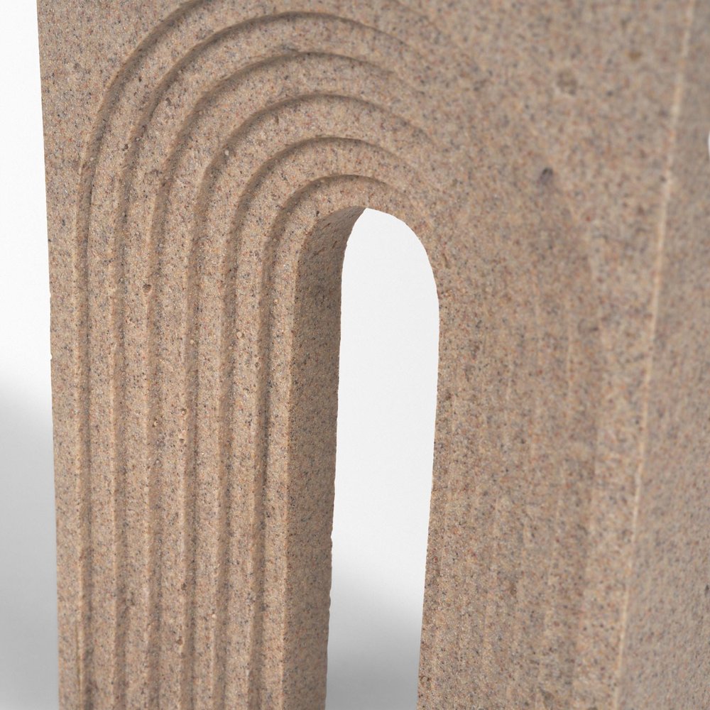 10" Beige Resin Tabletop Sculpture. Sculpture in beige resin.