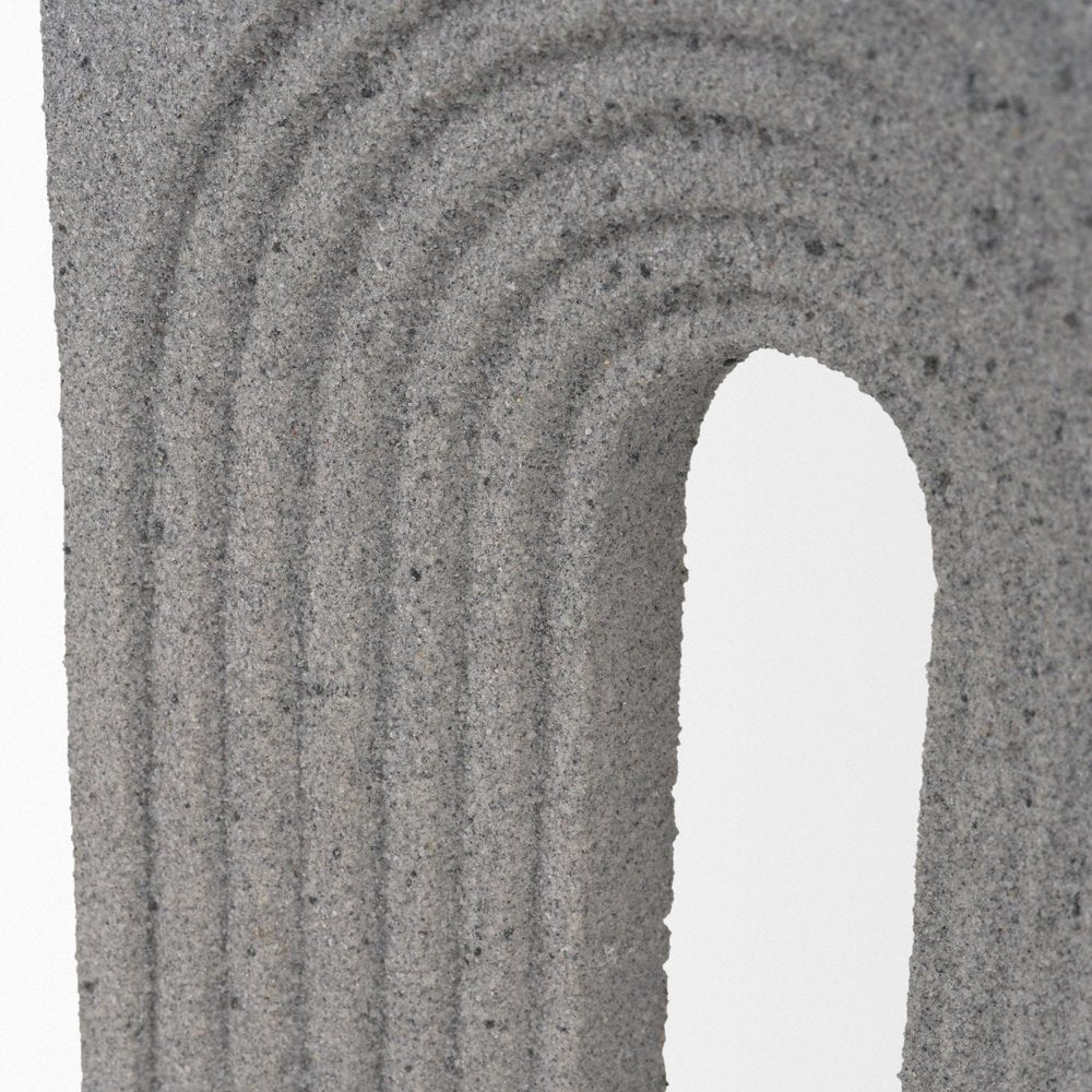 10" Gray Resin Tabletop Sculpture. Sculpture in gray resin.