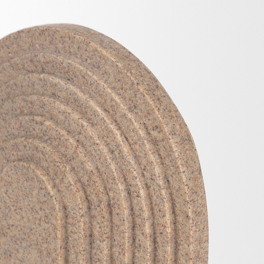 8" Beige Resin Tabletop Sculpture