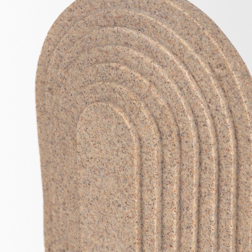 8" Beige Resin Tabletop Sculpture