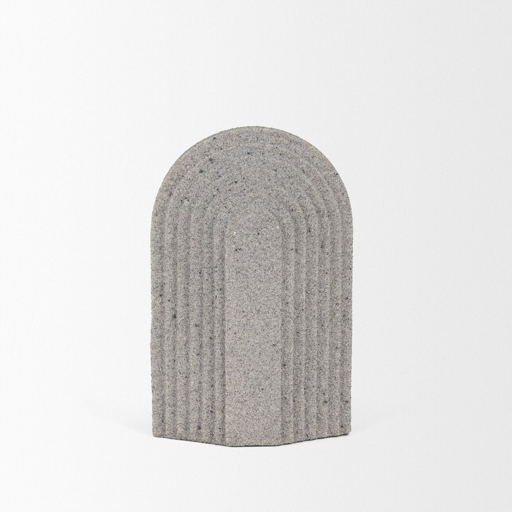 8" Gray Resin Tabletop Sculpture