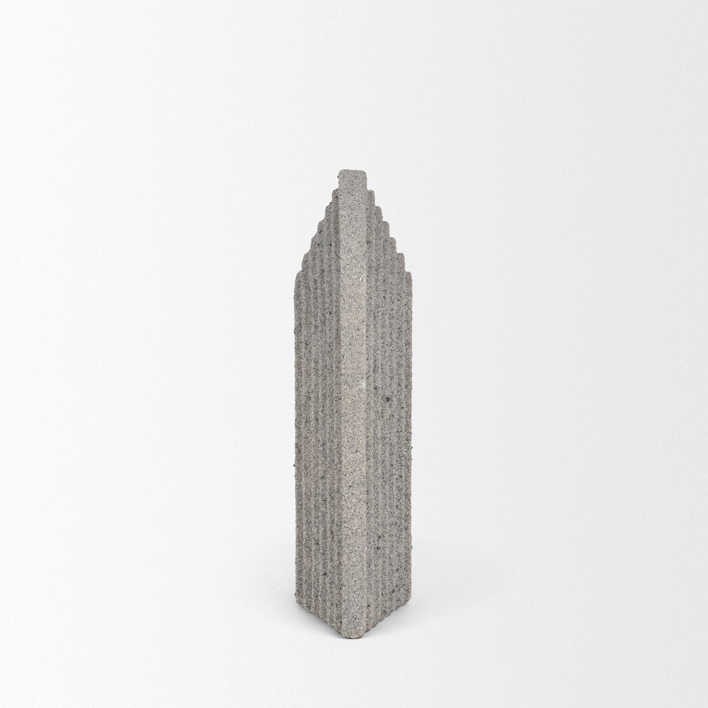 8" Gray Resin Tabletop Sculpture