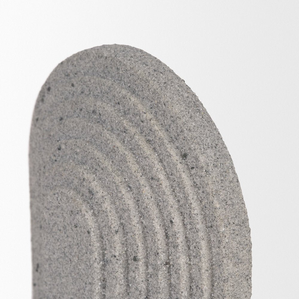 8" Gray Resin Tabletop Sculpture